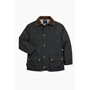 LINCS David Chu Men's Navy Blue Cotton Field Chore Barn Jacket Corduroy Collar M